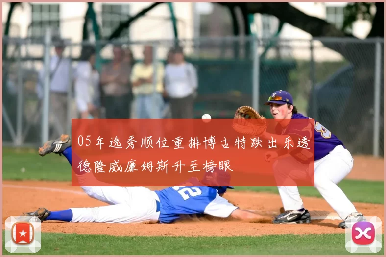 05年选秀顺位重排博古特跌出乐透德隆威廉姆斯升至榜眼